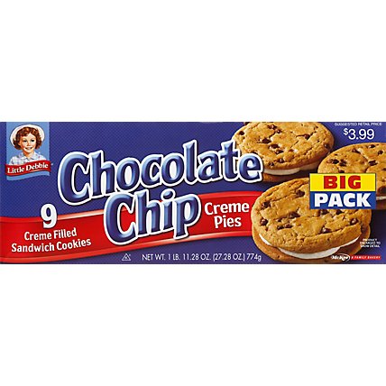Little Debbie Cream Pie Chocolate Chip Big Pack - 27.28 Oz - Image 2