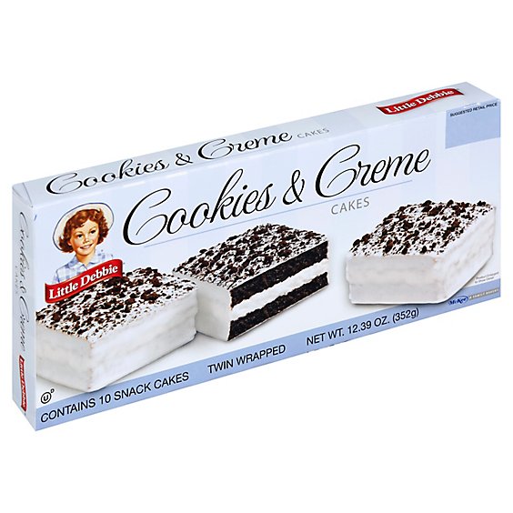 Little Debbie Cakes Cookies And Creme - 12.39 Oz