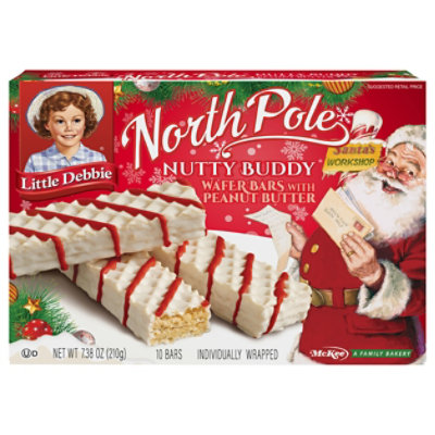 Little Debbie Nutty Bars North Pole - 7.38 Oz