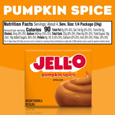 Jell-O Pumpkin Spice Instant Pudding & Pie Filling Mix Box - 3.4 Oz - Image 8