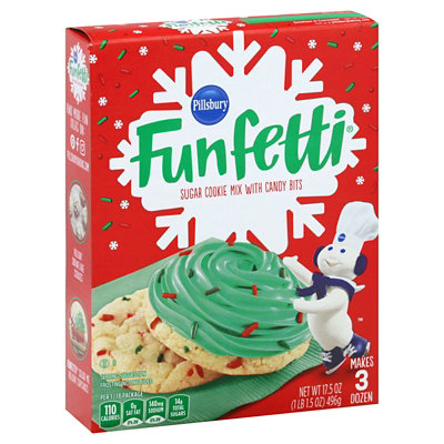 Pillsbury Funfetti Sugar Cookie Mix Holiday With Candy Bits - 17.5 Oz - Image 4