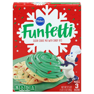 Pillsbury Funfetti Sugar Cookie Mix Holiday With Candy Bits - 17.5 Oz - Image 5