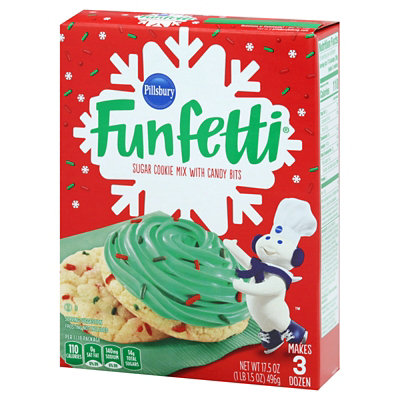 Pillsbury Funfetti Sugar Cookie Mix Holiday With Candy Bits - 17.5 Oz - Image 3
