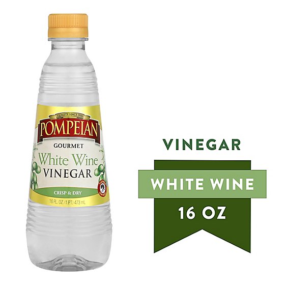 Pompeian White Wine Vinegar - 16 Fl. Oz.