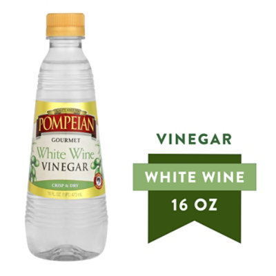 Pompeian Vinegar Gourmet White Wine - 16 Fl. Oz.
