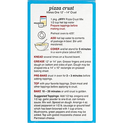 JIFFY Pizza Crust Mix Box - 6.5 Oz - Image 3