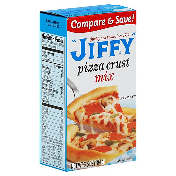 JIFFY Pizza Crust Mix Box - 6.5 Oz