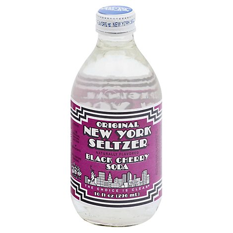 Original New York Seltzer Soda Black Cherry - 10 Fl. Oz.