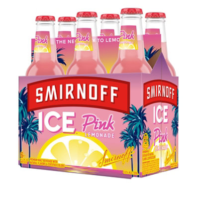 Smirnoff Ice Pink Lemonade 4.5% ABV In Bottles - 6-11.2 Oz - Image 4