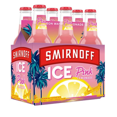 Smirnoff Ice Pink Lemonade 4.5% ABV In Bottles - 6-11.2 Oz - Image 5