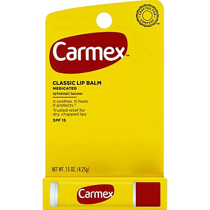 Carmex Original Flavor With Spf 15 Carded Stick - .15 Oz - Image 2