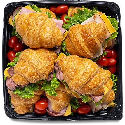 Deli Catering Tray Croissant Sandwich 4 to 6 Servings - Each (2190 Cal) (Please allow 48 hours for delivery or pickup)