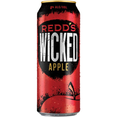 Redds Wicked Apple Apple Ale Beer 8% ABV Can - 24 Fl. Oz. - Image 2