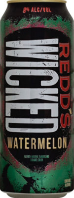 Redds Wicked Watermelon Ale Beer Can 8% ABV - 24 Fl. Oz. - Image 2