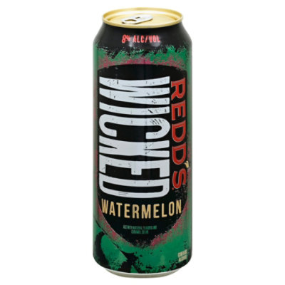 Redds Wicked Watermelon Ale Beer Can 8% Abv - 24 Fl. Oz. - Randalls