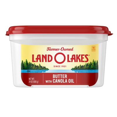 Land O Lakes Butter with Canola Oil Spreadable Tub - 24 Oz