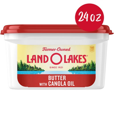 Land O Lakes Spreadable Butter with Canola Oil - 24 Oz - Image 1