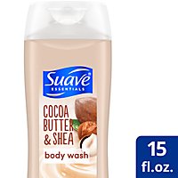 Suave Essentials Body Wash Moisturizing Cocoa Butter & Shea - 15 Fl. Oz. - Image 1