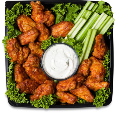 Deli Catering Tray Wings Buffalo Tray - Each