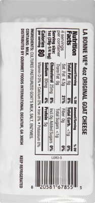 La Bonne Vie Cheese Goat Original - 4 Oz - Image 6