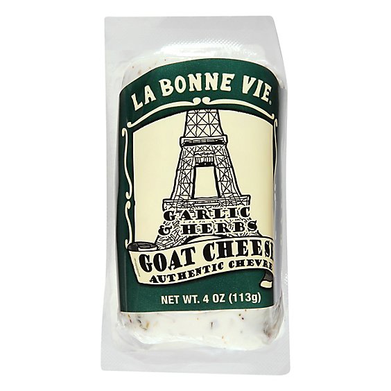 La Bonne Vie Cheese Goat Garlic & Herb - 4 Oz