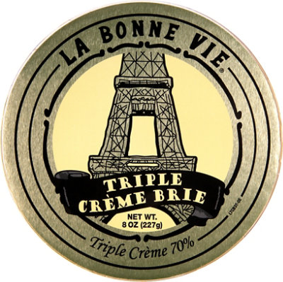 La Bonne Vie Cheese Brie Triple Creme 70% - 8 Oz - Image 2