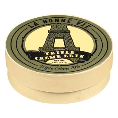 La Bonne Vie Cheese Brie Triple Creme 70% - 8 Oz
