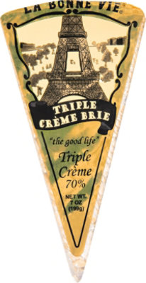 La Bonne Vie Cheese Brie Triple Creme 70% - 3.30 Oz - Image 2