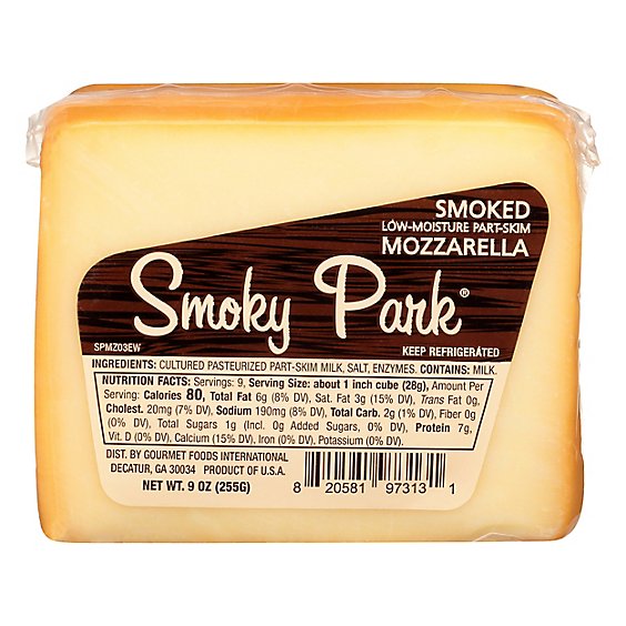 Smoky Park Mozzarella Smoked Ew - 9 Oz