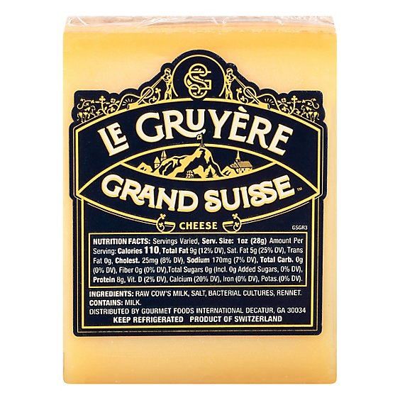 Grand Suisse Cheese Le Gruyere - 8 Oz