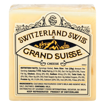 Grand Suisse Cheese Switzerland Swiss - 8 Oz - Image 3