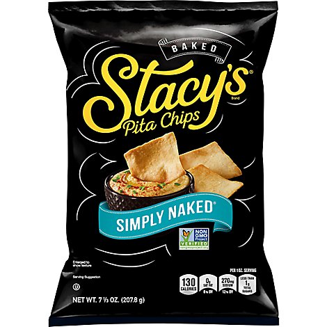 Stacy's Simply Naked Baked Pita Chips - 7.33 Oz