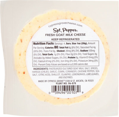 Cypress Grove Sergeant Pepper Goat Chse - 4 Oz - Image 6