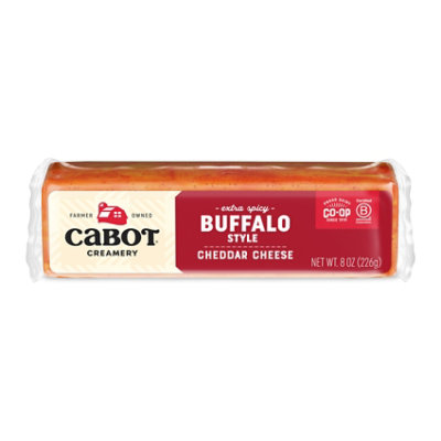 Cabot Creamery Cheese Cheddar Hot Buffalo Wing Extra Spicy - 8 Oz - Image 1
