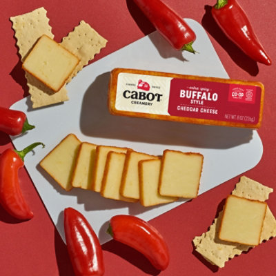 Cabot Creamery Cheese Cheddar Hot Buffalo Wing Extra Spicy - 8 Oz - Image 2