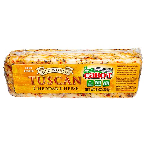 Cabot Creamery Cheese Cheddar Old Word Tuscan - 8 Oz