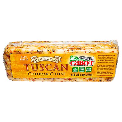 Cabot Creamery Cheese Cheddar Old Word Tuscan - 8 Oz - Image 1