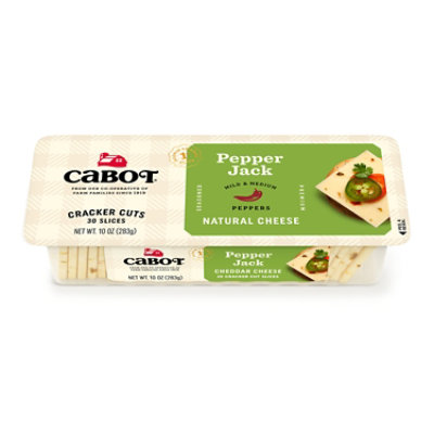 Cabot Cheese Cracker Cut Slices Premium Pepper Jack - 10 Oz - Image 1