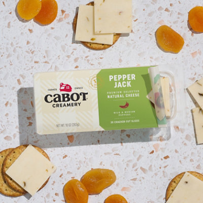 Cabot Cheese Cracker Cut Slices Premium Pepper Jack - 10 Oz - Image 2