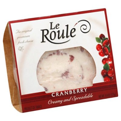 Le Roule Cheese Cranberry Slices - 4.4 Oz