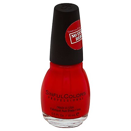 Sinful Nail Color No Text Red - .5 Oz - Image 1