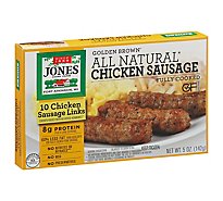 Jones Dairy Farm Sausage All Natural Golden Brown Chicken Links 10 Count - 5 Oz