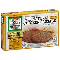 Jones Dairy Farm Sausage All Natural Golden Brown Chicken Patties 4 Count - 5 Oz - Image 1