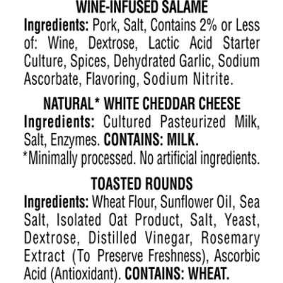 Hillshire Snacking Wine-Infused Salami & White Cheddar Cheese - 2.76 Oz - Image 4