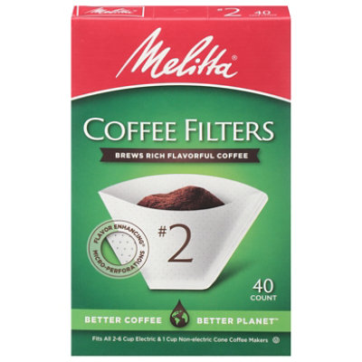 Melitta Coffee Filters Cone No. 6 - 40 Count