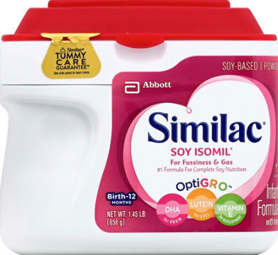 Similac Soy Isomil Infant Formula For Fussiness and Gas With Iron Powder - 23.2 Oz - Image 2