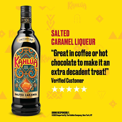 Kahlua Liqueur Rum & Coffee Salted Caramel 40 Proof - 750 Ml - Image 5