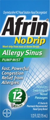 Afrin No Drip Sinus Pump Mist - .5 Fl. Oz. - Image 2