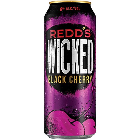 Redds Wicked Black Cherry Ale Beer Cans 8% ABV - 24 Fl. Oz.