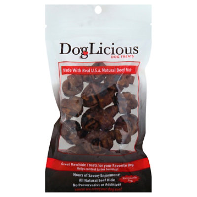 DogLicious Dog Treats Rawhides Bone Beef 2 Inch Bag 7 Count Safeway